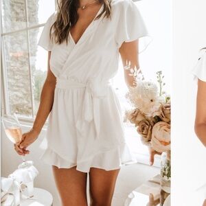 Show Me Your Mumu White Romper - Bridal